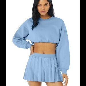 ALO Devotion Crewneck Pullover - Blue Skies